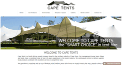 Desktop Screenshot of capetents.co.za