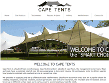 Tablet Screenshot of capetents.co.za